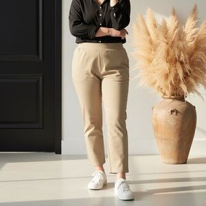 Alfred Dunner Beige Straight Leg Women's Pants